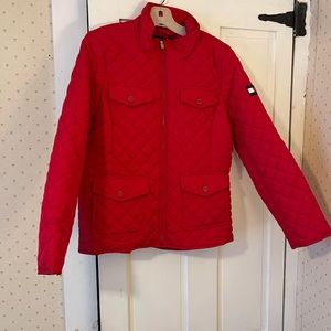 Ladies Tommy Hilfiger Red Quilted Jacket Size Large